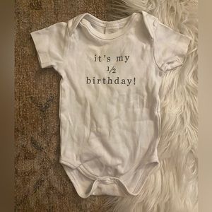 Cheerily Half Birthday Onesie